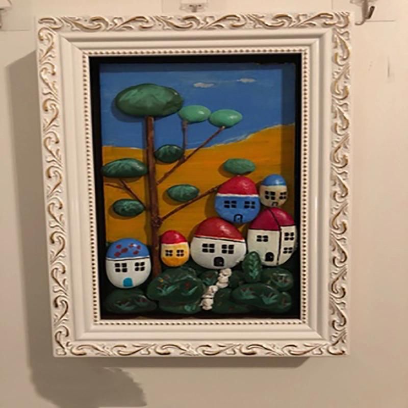 Mixed Painting Stone for Christmas Gifts