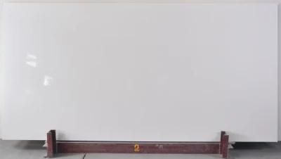 White Polished Surfaces Engineered Quartz Stone Slab with NSF SGS Certification for Kitchen Counter-Top