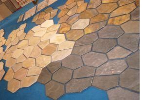 Crazy Shape Natural Cultural Stone for Background or Landscape