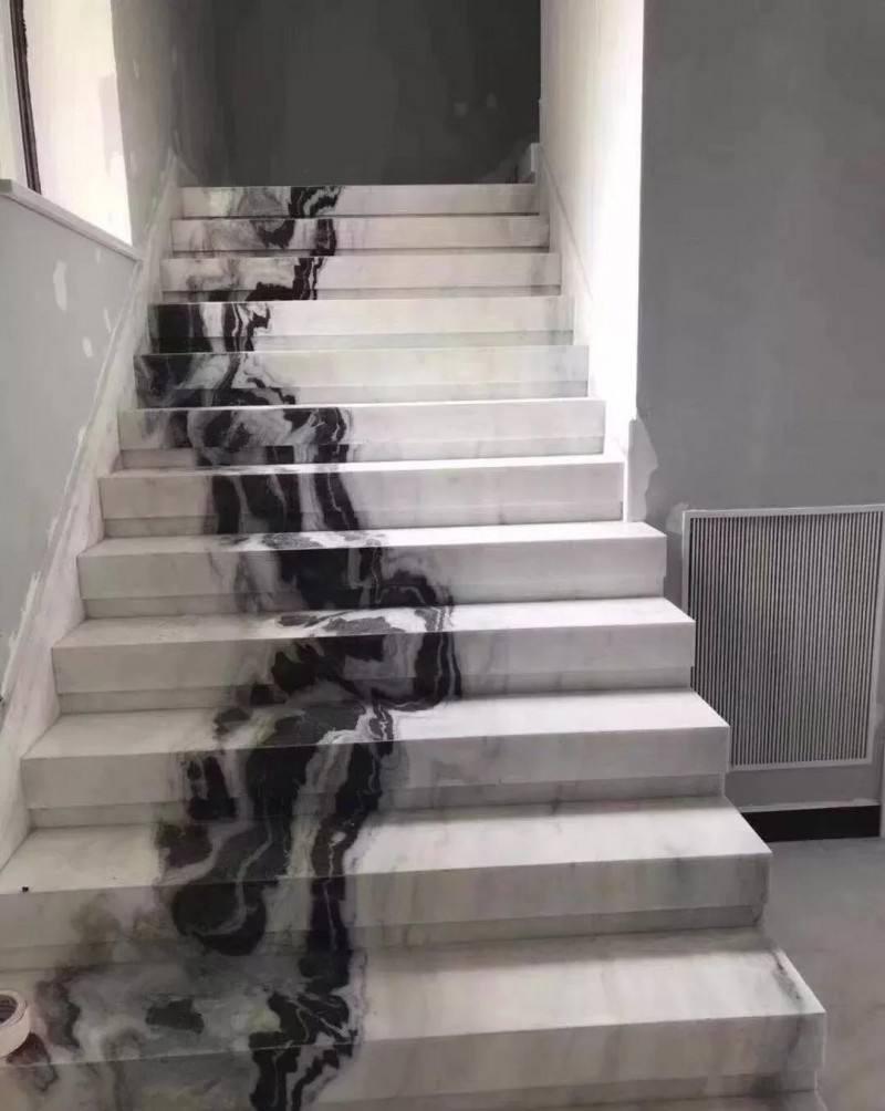 China Natural Panda White Black Marble for Table Countertop Wall Floor Bathroom Kitchen