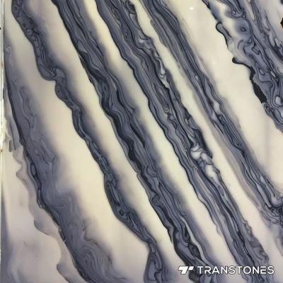 Transtones Backlit Bookmatched Solid Surface Sheet Alabaster Stone Wall Slab