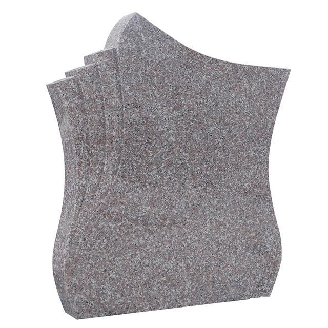 European Style Unique Shape China Pink Granite G664 Headstone