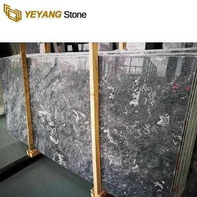 Polished Nature Fantasy Galaxy Grey Marble Slabs for Home/Hotel Decoration