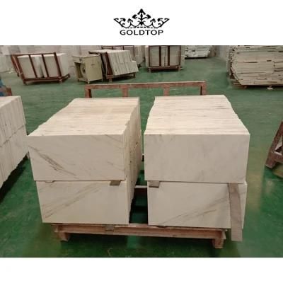 Gold/White/Yellow Elba White Marble Slab Tiles Fooring
