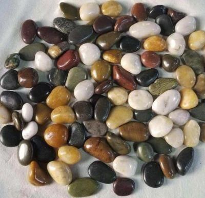 Decorative River Rock Multicolored Polished Stones Natural Polished Mixed Color Wholesale White Pebblespebbles