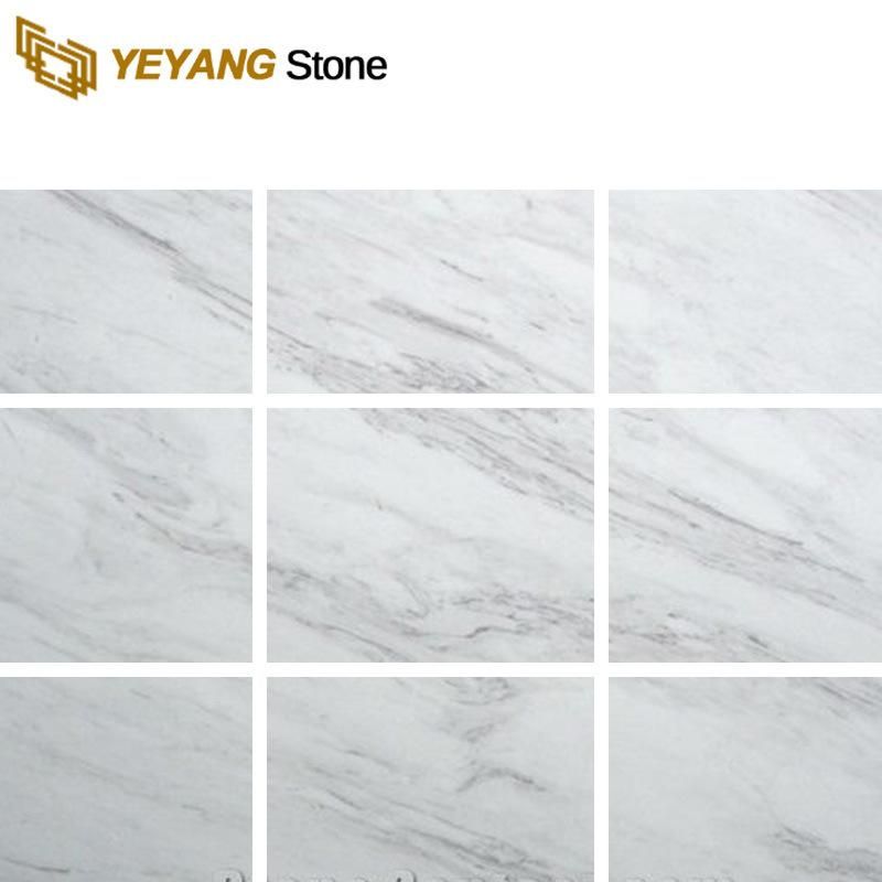 China Natural White Marble Slab with Little Grey Texture