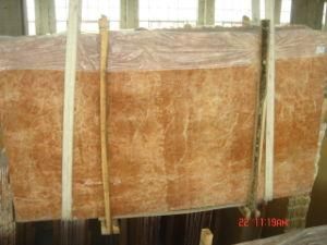 Coral Red Marble Polished Tile Slab for Flooring