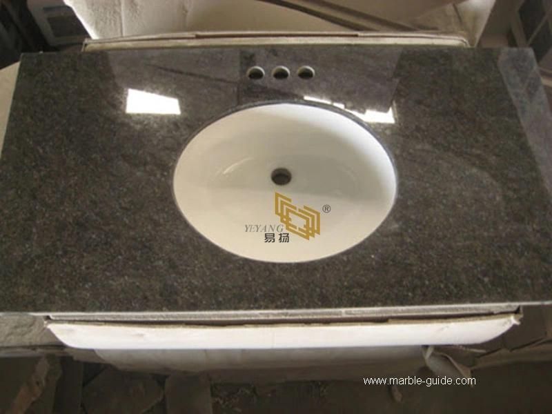 Natural Butterfly Blue Granite Stone Slab for Wall/Kerbstone/Countertop/Tiles/Worktops/Stairs