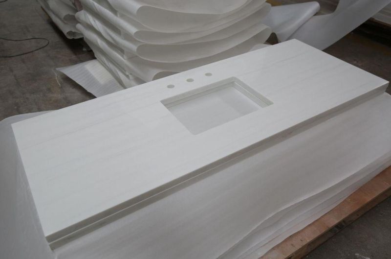 Marble Color Solid Surface Countertops Bathroom Worktops Concrete Vantiy