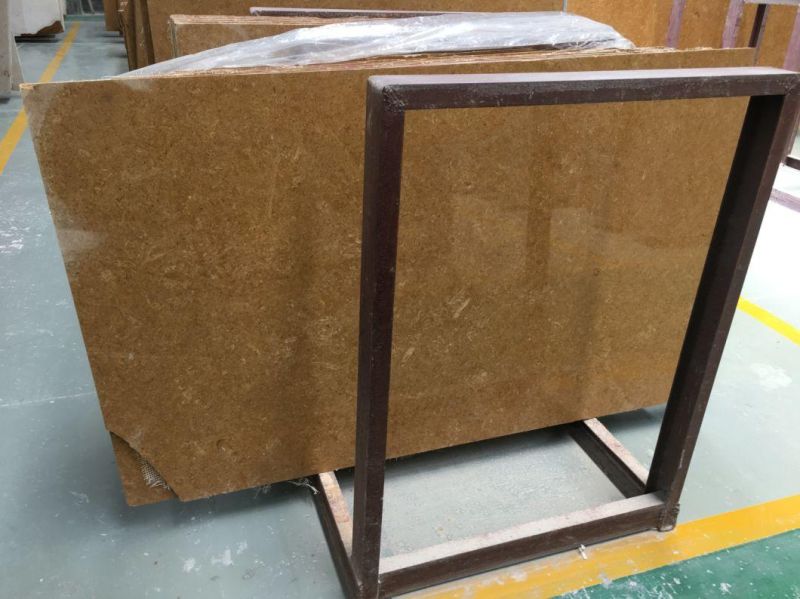Polished Dark Yellow Marble Slabs for Indoor Windowsills/ Flooring/Wall Facade