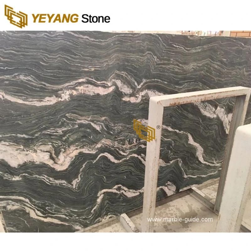 Top Polished Green Marble Nine Dragon Jade Marble for Table/Worktop/Background/Countertop