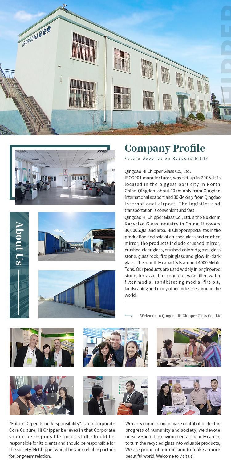 Cheap Price Crushed Opaque White Glass Chips Manufacturer Supplier for Engineered Stone Products