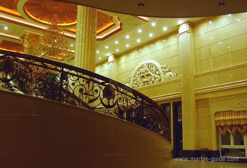 White House Beige Marble for Hotel/Projects/Staircase/Flooring/Wall/Floor Tiles Design Pictures