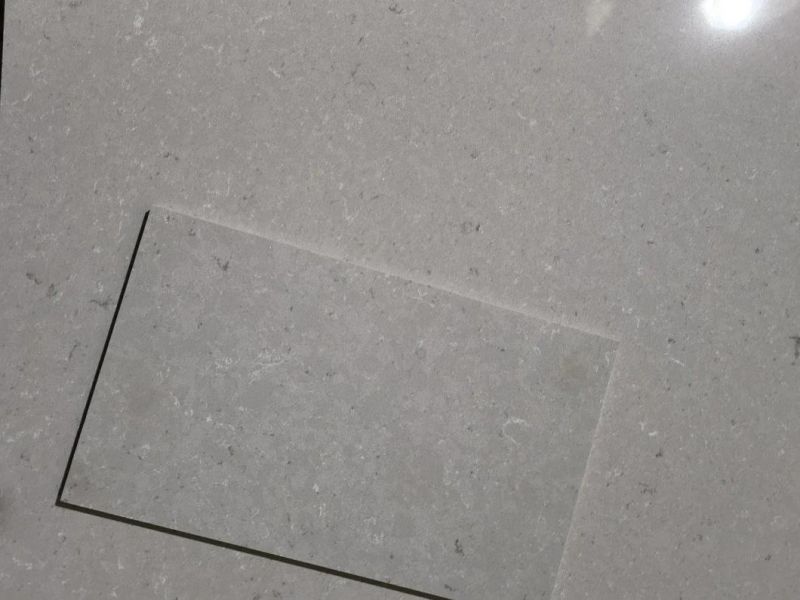 3200*1600mm Grey Quartz Stone Slabs for Kitchen Design