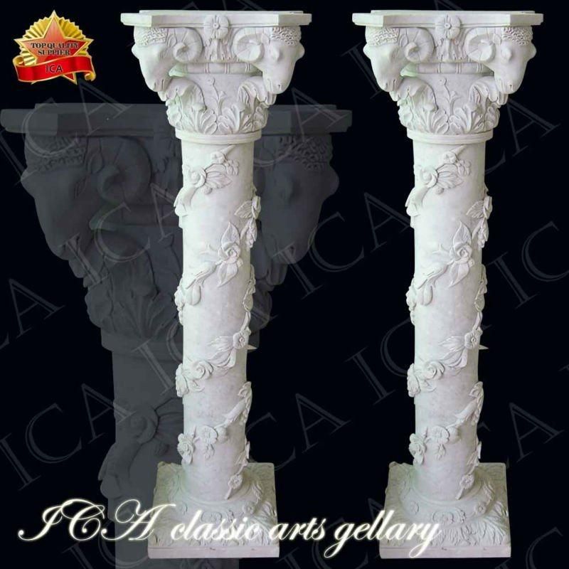House Door Support Marble Column for Sales