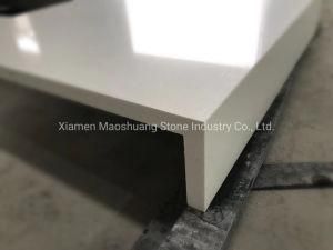 Artificial Stone Calacatta White Quartz Slabs Marble Look for Residential Island Tops Kitchen Countertops