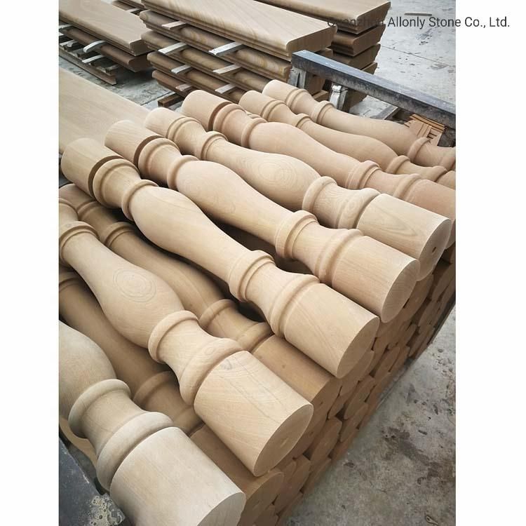 Customized Outdoor Decoration Polished Villa Exterior Sandstone Baluster
