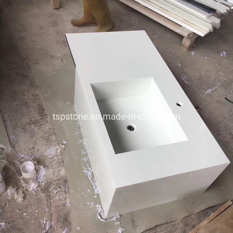 Pure White Nano Crystallized Glass Countertop