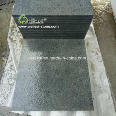 Chinese Flamed Padang Dark Grey Granite Tile for Patio Paving, Pool Paver