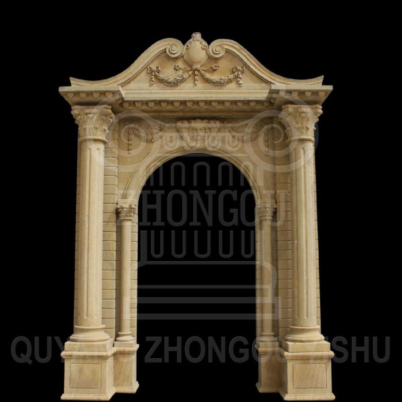 Carved Door Frames Made of Natural Marble and Sandstone, Window & Door Surround