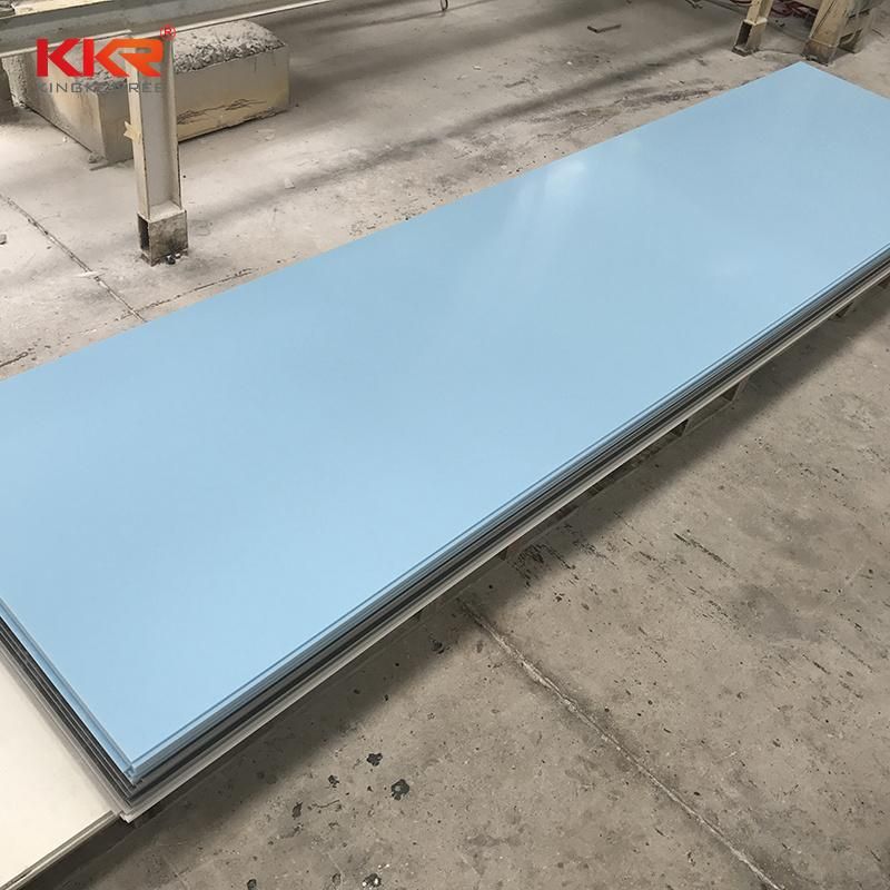 Factory Warm Blue Corians Cutting Slab Solid Surface Sheets