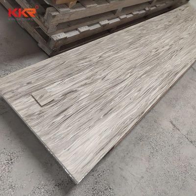 12mm Solid Surface Marble Vein Acrylic Solid Surface Natural Wood Stone for Countertops