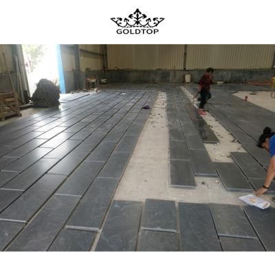Virginia Mist/Jet Mist Black Granite Slab, Cut to Size Granite Tiles for Interior Exterior Decoration