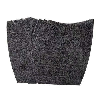 G654 Dark Grey Granite Nero Impala Polished Memorial Blank Upright Headstones