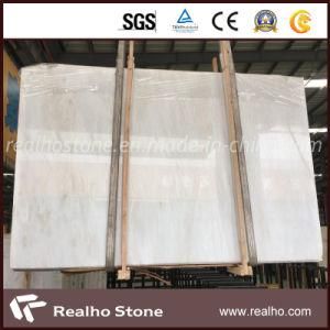 Nature Big Slab Rhine White Marble for Shower Floor Tile Project