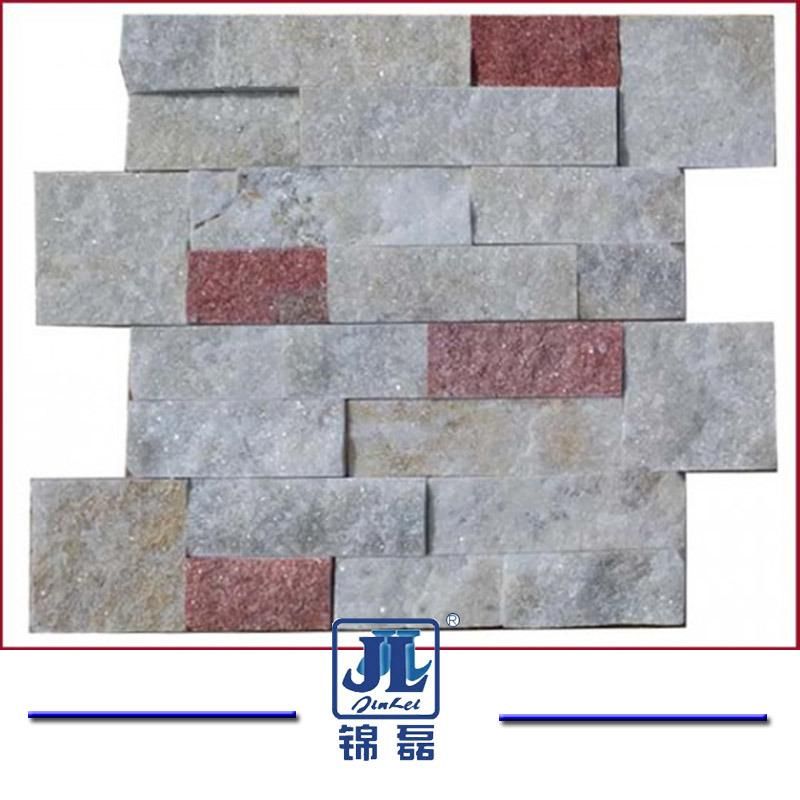 Natural Black/ Grey/White/Rusty/Pink/Green Quartzite Nature Culture Stone Stacked Slate for Wall Panels 18 X35mm