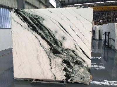 Bookmatching Luxury White Marble Big/Slab Facade Stone Floor Wall Tiles