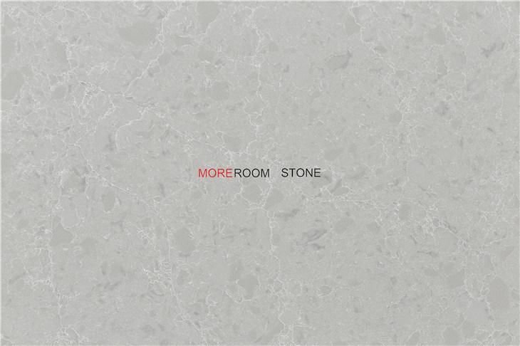 Foshan Factory Solid Artificial Stone Marble Look Quartz Stone Counter Top
