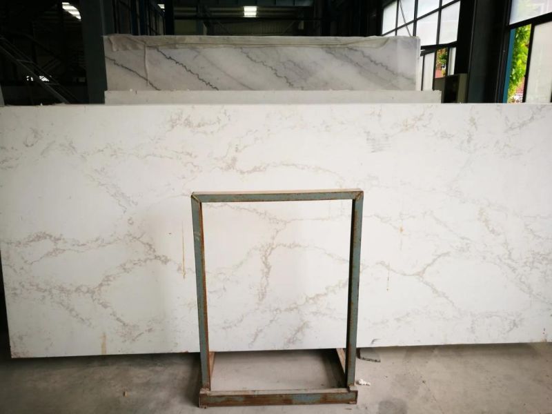 Artificial White Quartz Stone for Countertops/Vanitytop in Kitchen/Bathroom/Hotel/Commercial Design Project