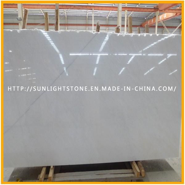 Chinese Snow White Marble Stone Tiles for Wall, Floor, Countertop