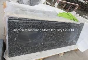Natural Granite Blue Pearl Vanity Tops for Bathroom Hotel Commercial Projects