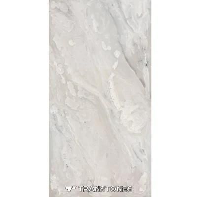 White Texture Artificial Stone Decorative Alabaster Teaboard