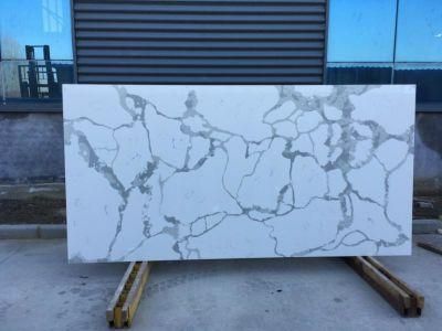 Factory Artificial Quartz Stone Calacatta Big Slab