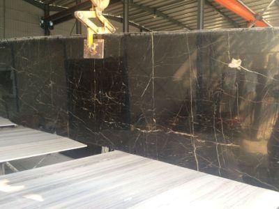 St. Laurent Marble Natural Brown Marble with White Gold Veins Polished Big Slabs