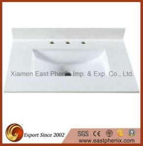 Hot Selling Beige Quartz Stone Bathroom Vanity Top