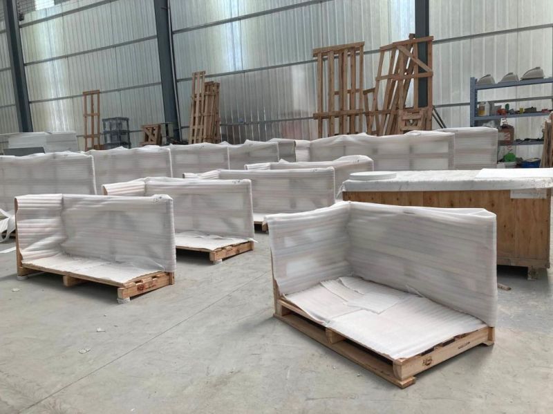 Premium Italian Carrara White Marble Single Sink Kitchen Countertops
