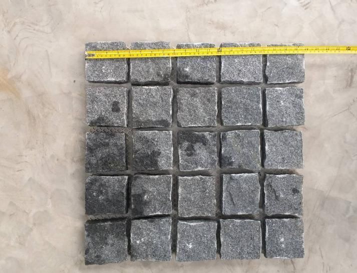 Light Grey/Dark Grey/Beige/Black/Pink Granite Cubes/Cobble Stones Flamed Surface Anti Slip