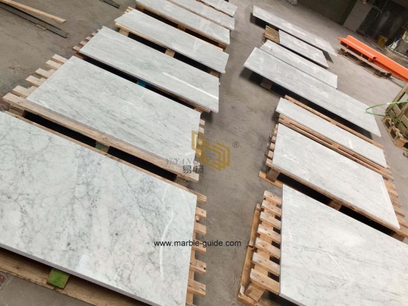 China Carrara White Marble Vanity for Bathroom/Hotel/Table/Worktop/Countertop