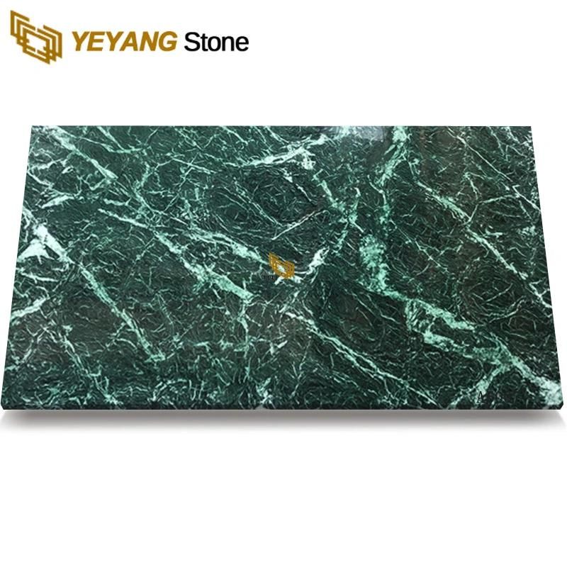 Popular Chinese Dark Green Marble for Wall/Floor/Countertop/Home/Hotel Decoration