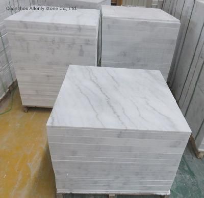 Wholesale Polished Cheap China Landscape White Marble Stone for Wall and Flooring Tile