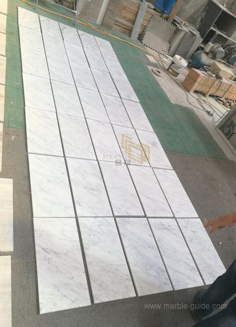 Bianco Carrara White Marble Tiles for Flooring/Wall/Bathroom/Kitchen/Backsplash Factory Price
