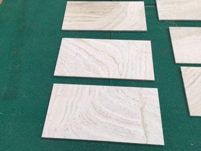 Honed Super White Travertine Cut-to-Size for Sale