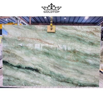 Polished Green Marble Slabs for Flooring &amp; Wall