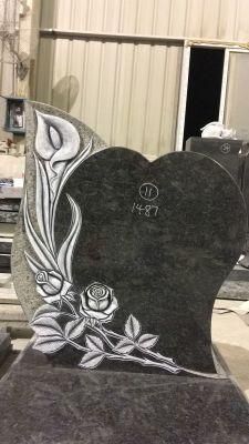 China Granite Carved Rose Headstone for Sell