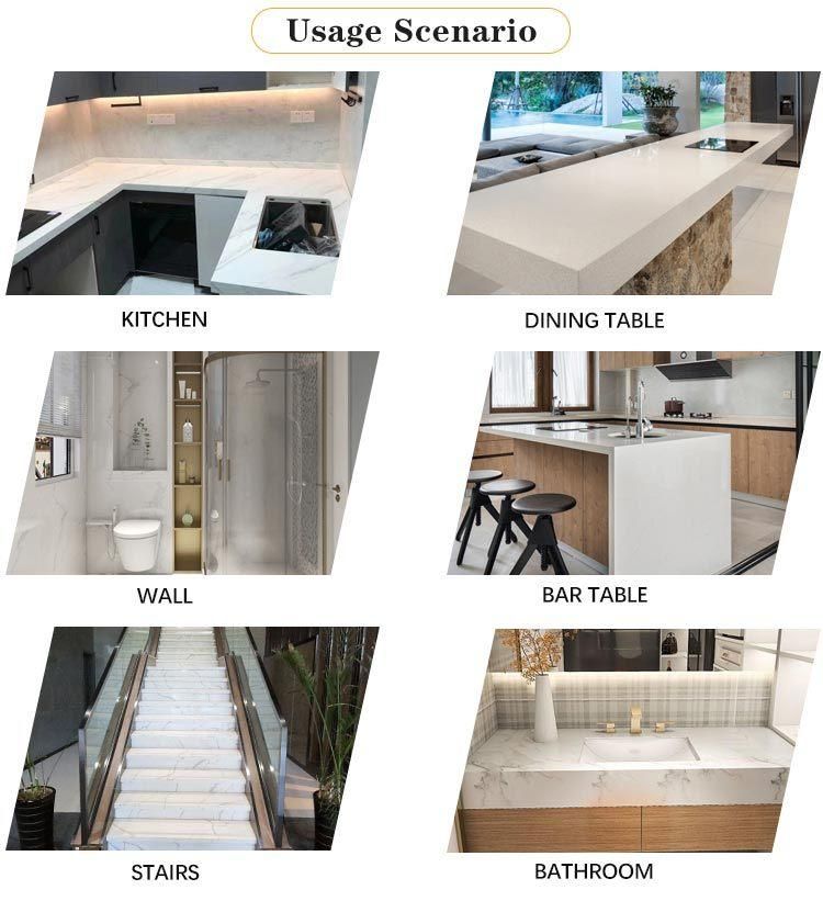 Calacatta Quartz for Kitchen Countertops Slabs