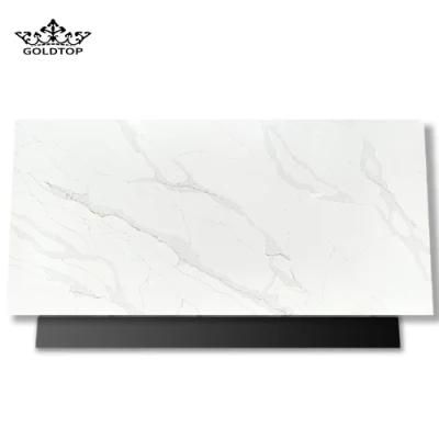 Calacatta Leon Bathroom Vanity Wall Panels Kitchen Cabinet Countertops Island Worktop Table Tops Artificial Stone Slab Quartz Tiles